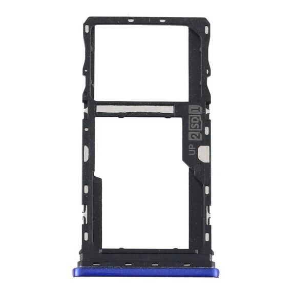 Vassoio scheda SIM + vassoio scheda SIM / vassoio scheda micro SD per Motorola Moto G9 Play / Moto G9 (India) (blu)
