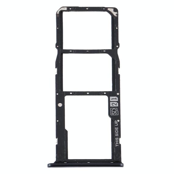 Vassoio scheda SIM + vassoio scheda SIM + vassoio scheda micro SD per Motorola Moto E6 Play / XT2029 / XT2029-1 (nero)