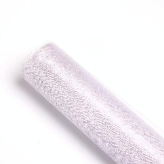 4 pezzi di fiori in filato di neve confezioni per decorazioni di nozze semplici fiori di garza Materiali per imballaggio 48 cm x 4,5 m (bianco)