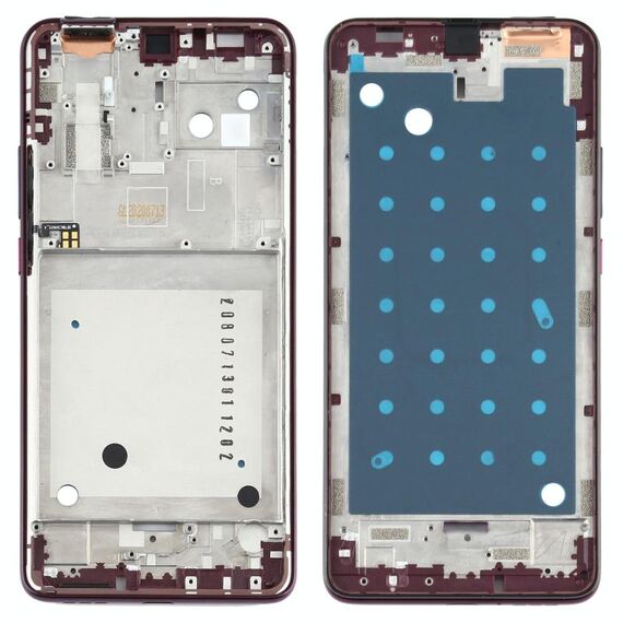 Piastra cornice cornice LCD alloggiamento anteriore per Motorola One Hyper XT2027 XT2027-1 (viola)