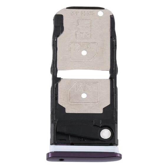 Vassoio scheda SIM + vassoio scheda SIM / vassoio scheda micro SD per Motorola One Zoom (viola)