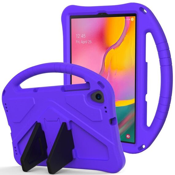 Custodia protettiva anti caduta per Samsung Galaxy Tab A 10.1 (2019) T510 EVA con supporto (viola)