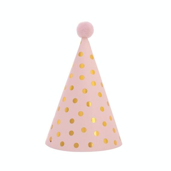 20 pezzi Cappello di compleanno con pallina di pelo con paillettes Forniture per feste di compleanno Cappello di carta da vestire, Colore: n. 8 Rosa