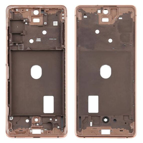 Per Samsung Galaxy S20 FE Cornice con cornice centrale (oro)