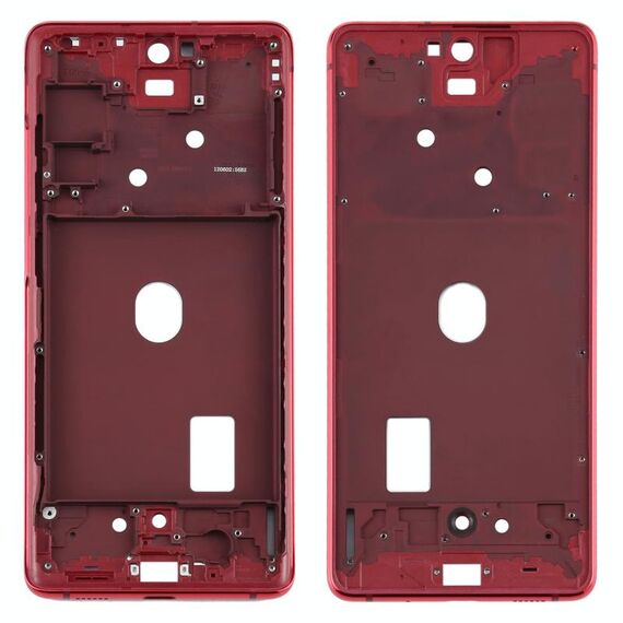 Per Samsung Galaxy S20 FE Cornice con cornice centrale (rossa)