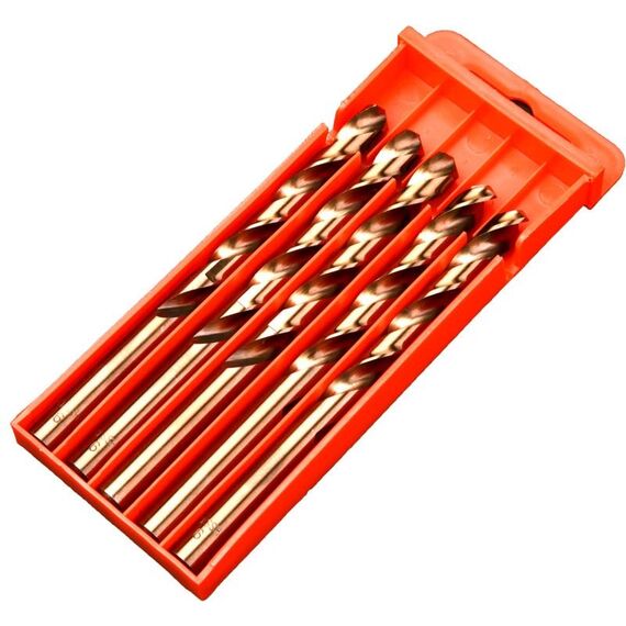 5 PCS 13.0mm 5 PCS Acciaio ad alta velocità M35 Punta elicoidale contenente cobalto Punta da trapano completamente rettificata in acciaio inossidabile