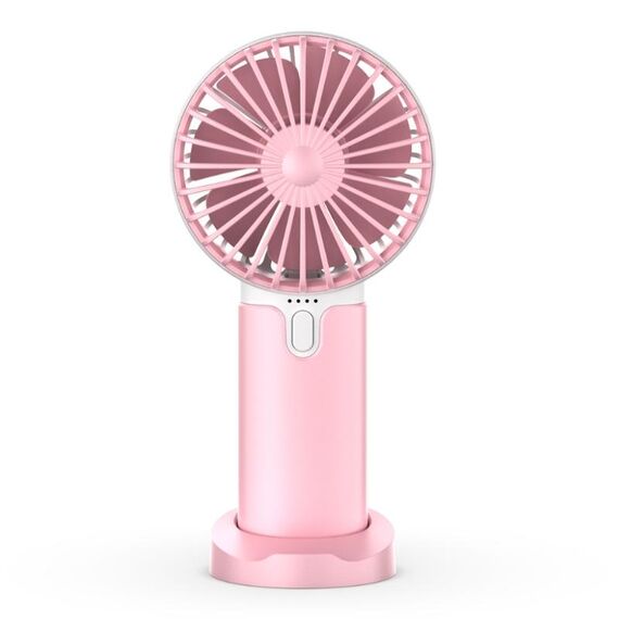 Mini ventilatore silenzioso portatile da tavolo portatile, colore: rosa X2