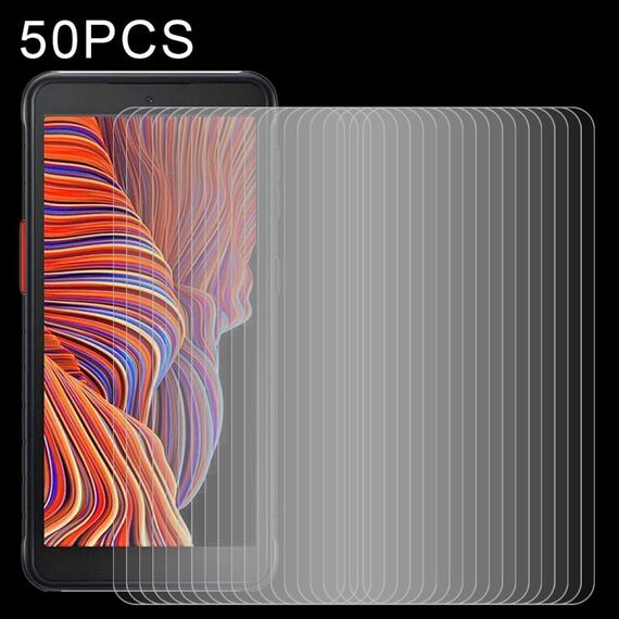 Per Samsung Galaxy Xcover 5 50 PCS 0.26mm 9H Durezza superficiale 2.5D Pellicola a schermo intero in vetro temperato antideflagrante