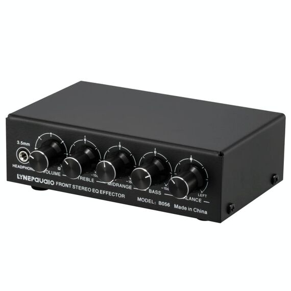 Mixer a 3 canali Amplificatore stereo anteriore Regolatore alti / medi / bassi, alimentatore USB 5V, spina USA