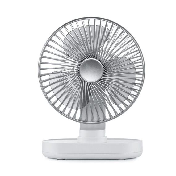 D77 Desktop Automatic Shaking hHead Fan Mute Portable Home Office Dormitory USB Fan (Ivory)