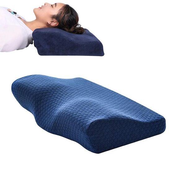 Butterfly Shape Memory Foam Snorking Pillow Cuscino Slow Repound Assistenza sanitaria Cuscino cervicale, Dimensioni: 50x30x10x6cm (molecola dell'acqua)