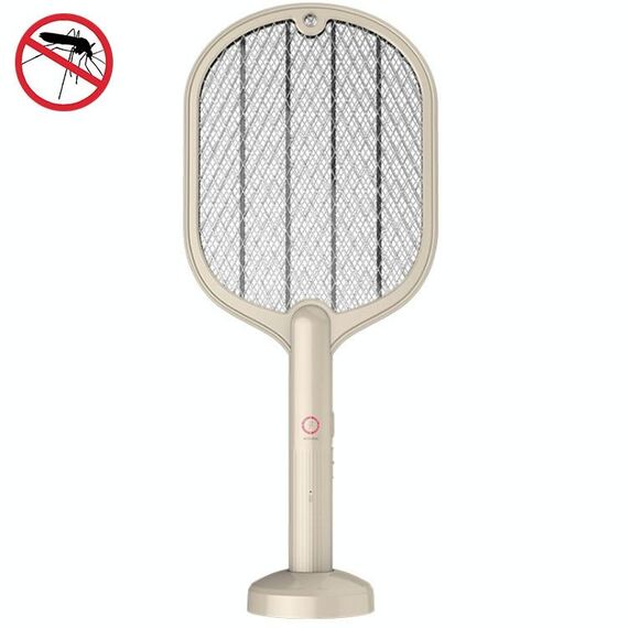 Smart Home Dual-Uso Scuola d'uso Mosquito Mosquito Killer Fly Swatte (Beige)