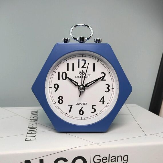 2 PCS OS005 Studenti Sveglia MUTE Alla sveglia Bambini Camera da letto Letto notturno Sveglia leggera (blu)
