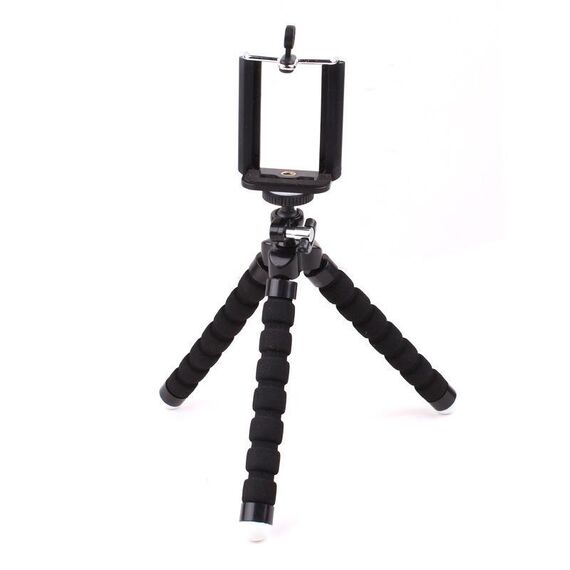 5 PCS Polpo Fotografia Photography Spugna Mobile Phone Stand Portable Lazy Regolabile Vibrato Live Treppiede Stand (Nero)