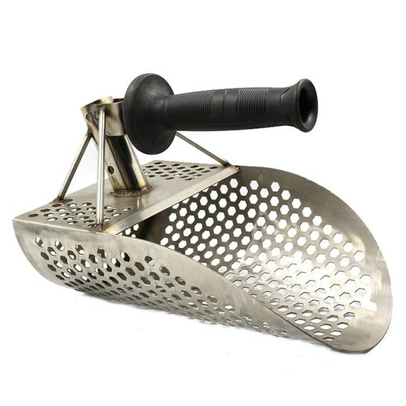Pala da panning in oro in acciaio inox