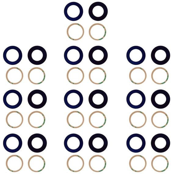 Per OnePlus 9 Pro / OnePlus 9 Obiettivo per fotocamera posteriore da 10 pezzi