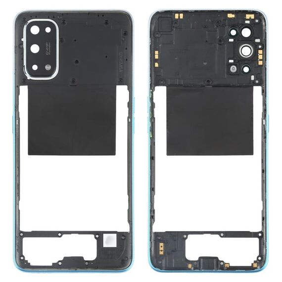 Per OPPO Realme X7 Cornice con cornice centrale (blu)