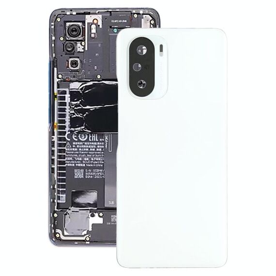 Copertura posteriore della batteria originale per Xiaomi Redmi K40 M2012K11AC M2012K11C (bianco)