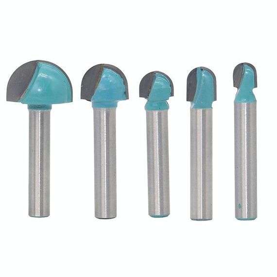 5 PCS / Set 6-18mm 6 SHINK Pizzo Round Cutter Lavorazione del legno Fresatura sollievo