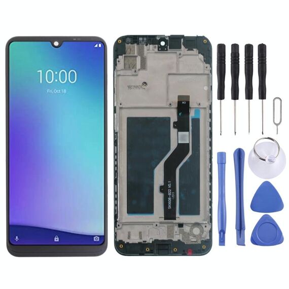 Schermo LCD OEM per ZTE Blade A5 2020 Digitizer Assemblaggio completo con cornice (nero)