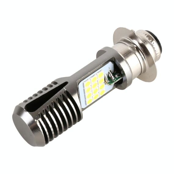PX15D DC12V / 7.4W Motorcycle LED faro con perle di lampada SMD-3030 24DES (luce bianca)