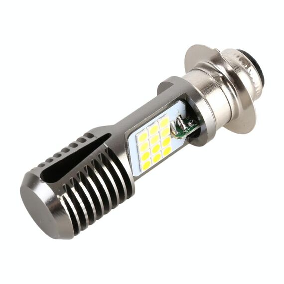 PX15D DC12V / 7,4 W Faro a LED per moto con perle di lampada SMD-3030 24LEDS (giallo + bianco)