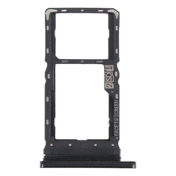 Vassoio della scheda SIM + vassoio della scheda micro SD per Motorola Moto G8 Play XT2015 XT2015-2 (Nero)