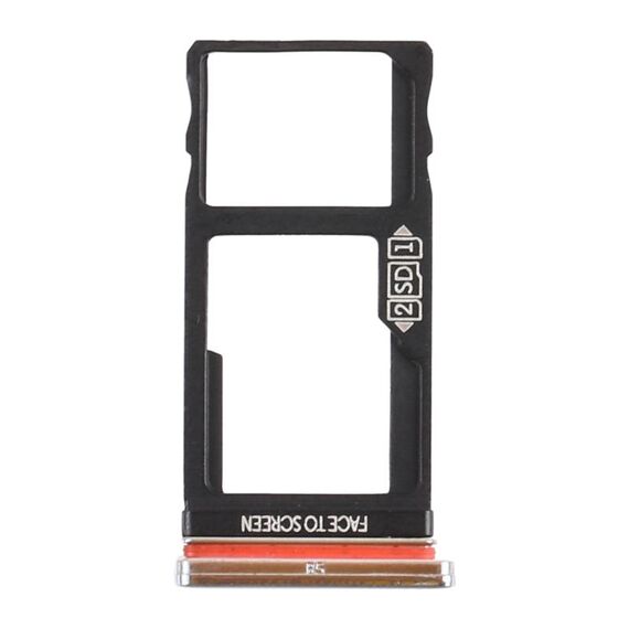Vassoio della scheda SIM + vassoio della scheda micro SD per Motorola Moto One Azione XT2013-1 XT2013-2 XT2013-4 (Argento)