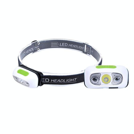 Smart Sensor Outdoor USB faro LED portatile Forte luce notturna faro in esecuzione, colore: bianco 5W 140LM