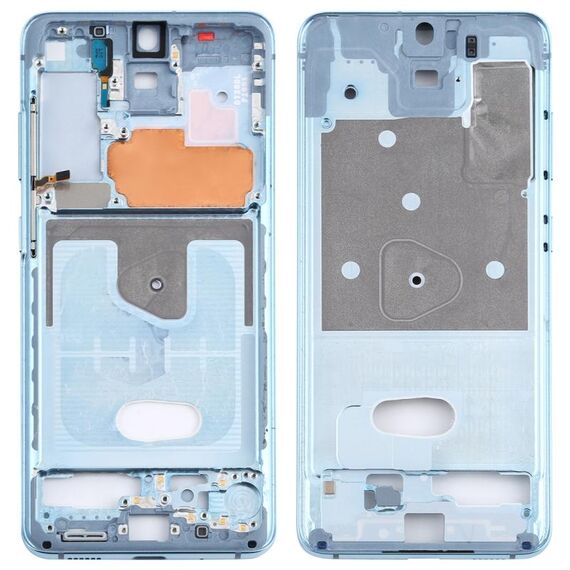 Per Samsung Galaxy S20 Cornice con cornice centrale (blu)