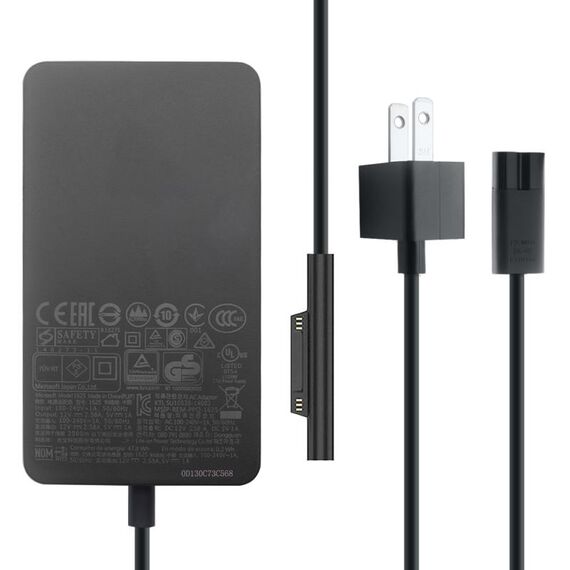 Caricabatterie adattatore CA 36W 12V 2.58A / 5V 1A per Microsoft Surface Pro 3/4, spina USA