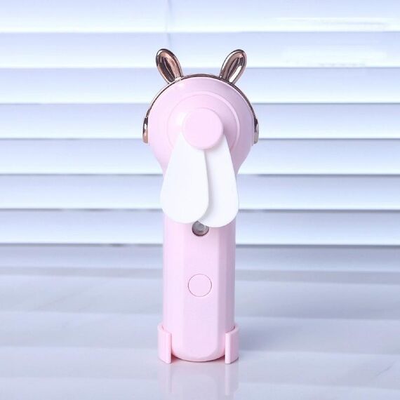 Dispositivo idratante portatile Ventilatore a pagamento Mini USB Carica Umidificazione spray Small Fan (M9 Rosa Rabbit)