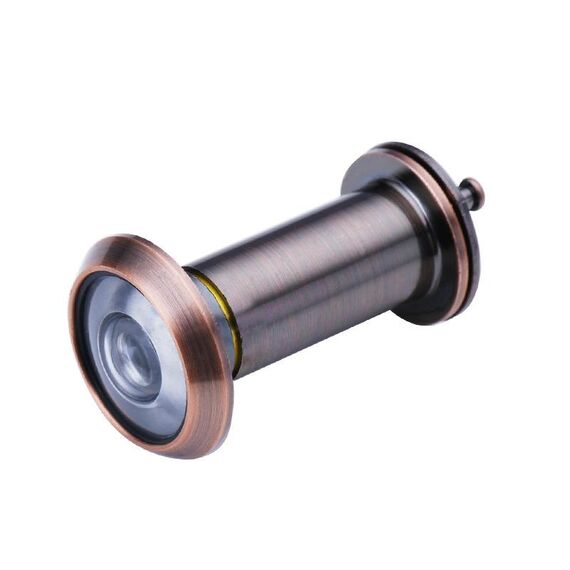 2 PCS Security Door Cat Eye HD Lente in vetro da 200 gradi Anti-Tiny Porta dell'hotel Guarda dell'hotel, Specifica: 16mm rosso Bronzo