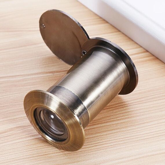 2 PCS Security Door Cat Eye HD Lente in vetro da 200 gradi Andangolare Anti-Tiny Hotel Eye Eye, Specifica: 26mm Verde Bronzo