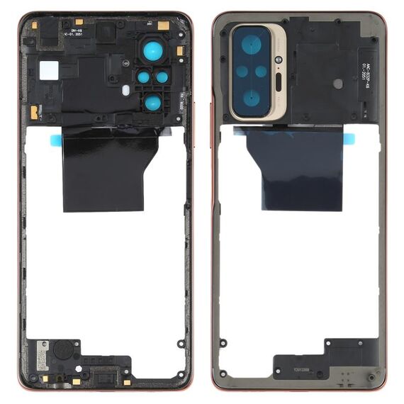 Cornice centrale originale per Xiaomi Redmi Note 10 Pro Max / Redmi Note 10 Pro / Redmi Note 10 Pro (India) M2101K6P M2101K6G M2101K6I (oro)