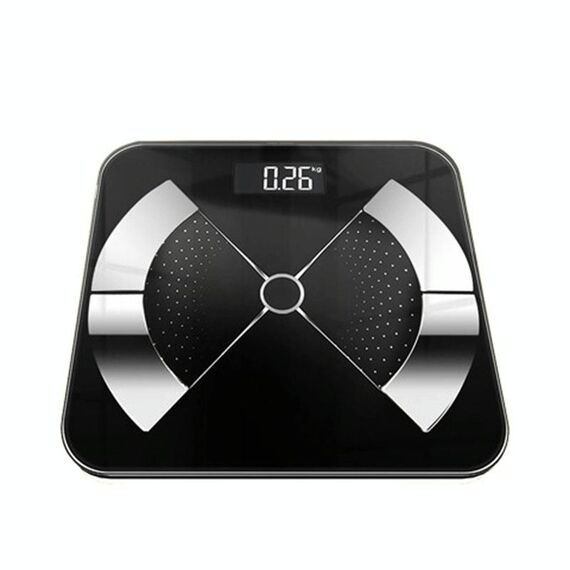 Casa Bilancia Peso accurato Body Body Bilancia grasso corporeo, Dimensioni: 26x26cm (versione della batteria nera)