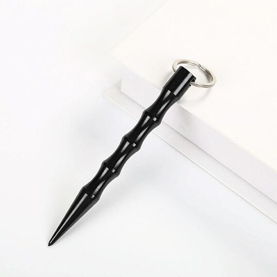 10 PCS Outdoor Anti-Wolf Forniture Attrezzatura Attrezzature Stick con portachiavi (nero)