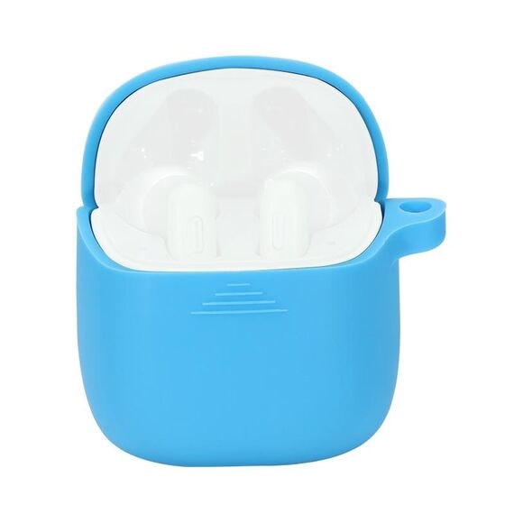 Custodia protettiva anti-caduta del silicone di colore puro auricolari wireless per JBL TUNE 220TWS (blu)