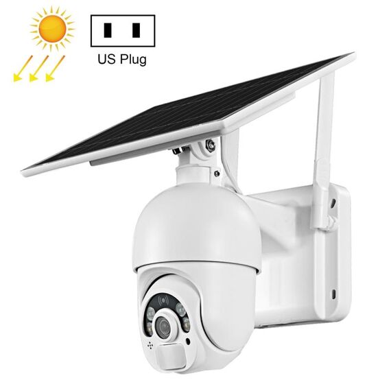 T22 1080p Full HD Solar Solo Solar 4G Network US Versione fotocamera, supporto Allarme PIR, visione notturna, audio a due vie, scheda TF
