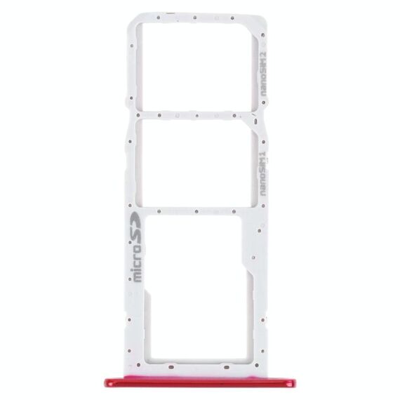 Vassoio della scheda SIM + vassoio della scheda SIM + vassoio della scheda Micro SD per LG K42 / K52 (Brasile) LMK420 LMK420H LMK420E LMK420Y (rosso)