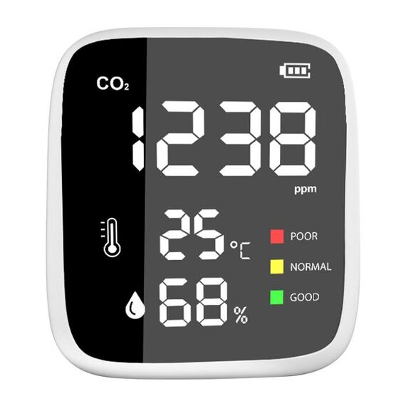 Monitor di concentrazione del rilevatore di anidride carbonica DM1308B con display a LED