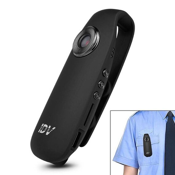 IDV 007 HD 1080P Clip Design Registratore per forze dell'ordine Mini registratore portatile di monitoraggio, rilevamento del movimento di supporto e scheda TF (massimo 128 GB)