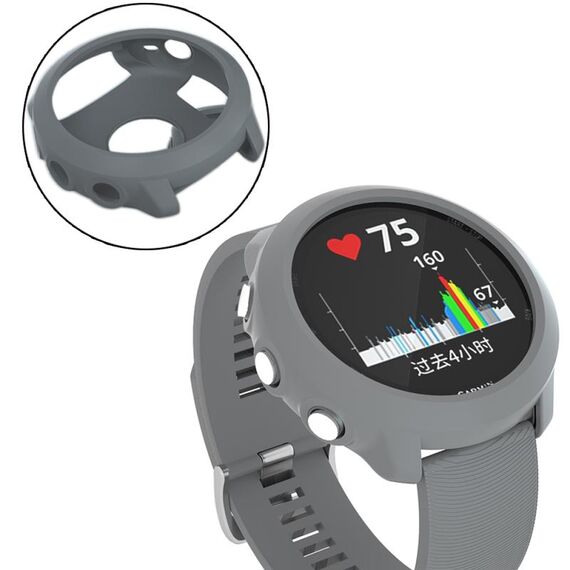 Custodia protettiva in TPU per Garmin Forerunner 645 (grigio)
