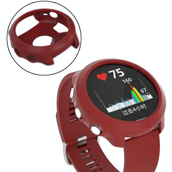 Custodia protettiva in TPU per Garmin Forerunner 645 (rosso)