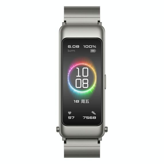 Originale Huawei Honor Band B6 Schermo AMOLED da 1,53 pollici IP57 Impermeabile Smart Bluetooth Braccialetto con auricolare Bluetooth, versione Pride, supporto cardiofrequenzimetro / promemoria informazioni / monitor del sonno (grigio argento)