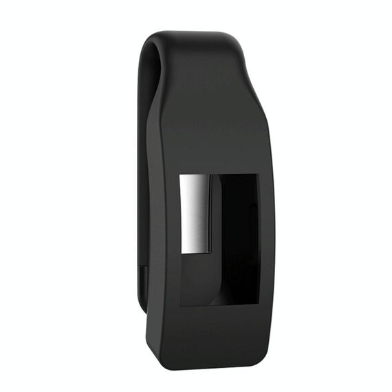 Custodia protettiva con bottone a clip in silicone per smartwatch per Fitbit Inspire / Inspire HR / Ace 2 (nero)