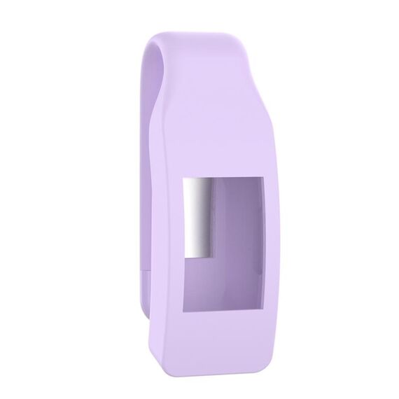 Custodia protettiva con bottone a clip in silicone per smartwatch per Fitbit Inspire / Inspire HR / Ace 2 (viola chiaro)