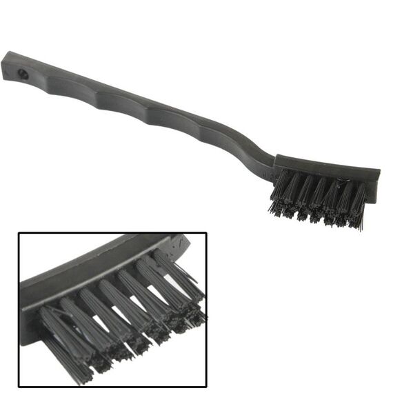 Spazzola antistatica curva con componente elettronico da 17,5 cm (nera)