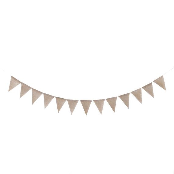 2 PZ Swallowtail Berlap First Birthday Flags Serie Mori Bandiere parti Specificazioni: Bandiera triangolare da imballaggio