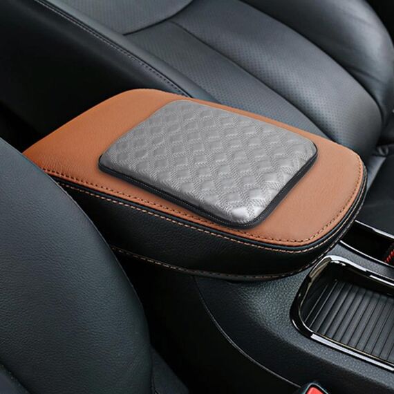 Tappetini per braccioli automobilistici comodi universali Copribraccioli per auto Copribraccioli per auto Console centrale Bracciolo Sedile Tappetini morbidi Cuscino, Dimensioni: 29,5 * 21 cm (Grigio)
